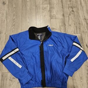 Vintage 90s Polo Sport by Ralph Lauren Royal Blue Windbracker Jacket Mens XL